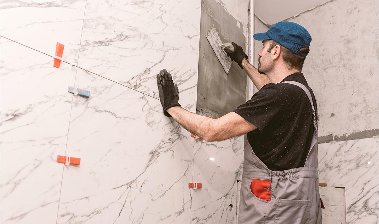 Tile installation